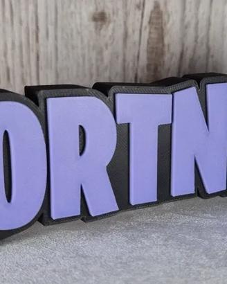 Logo Fortnite in Plastica 3D