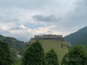 Mansarda con vista sul forte di Exilles