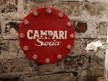 tappo campari orologio/lavagna magnetica 