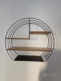 bacheca legno e acciaio