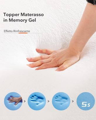 Topper 160×190cm – Memory Gel 10cm
