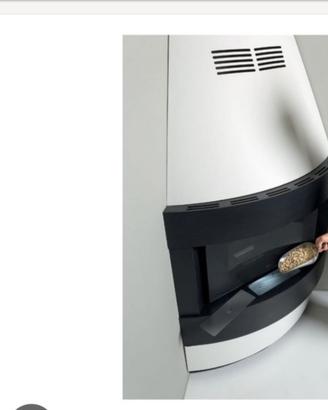 STUFA A PELLET EVA CALOR RAFFAELLO ACCIAIO VERNICI