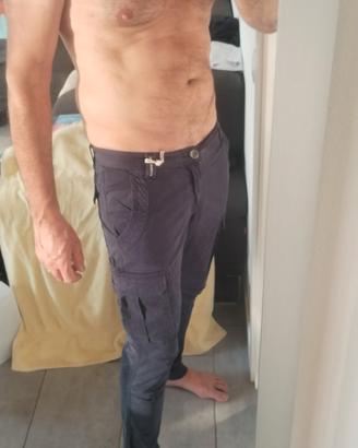  pantaloni blu think Pink con tesche laterali  M