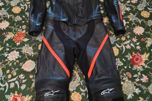 Tuta moto in pelle Alpinestar da donna taglia 42