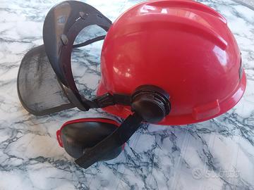 Einhell elmetto protettivo con cuffie+visiera