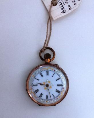 Orologio da taschino cassa anonima in oro 9 k