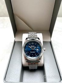 Seiko mod arabic dial quartz royal blue