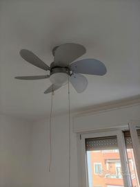 lampadario con ventilatore da soffitto
