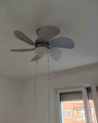 lampadario con ventilatore da soffitto