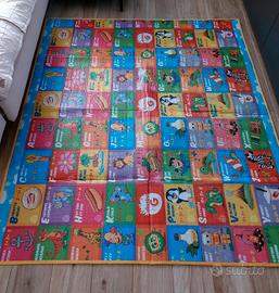 Tappeto gioco bimbi double face
