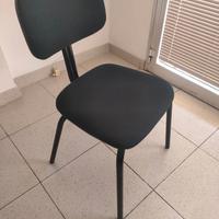 sedia da ufficio imbottita nera