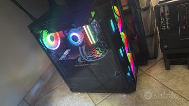Case pc gaming/dissipatore 240mm e ventole argb