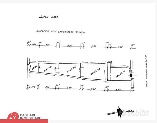 Cagliari Corso Vittorio Emanuele - Zona Pedonale