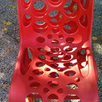 Sedie da esterno rosse Calligaris