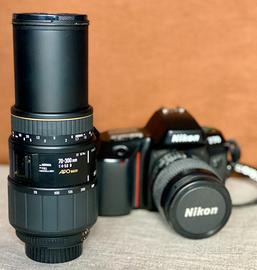 Nikon F70 con zoom originale 28-80 AF + Zoom 70-30
