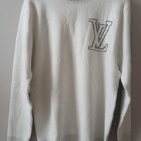 Maglione L In Cotone Girocollo Louıs Vuitton LV