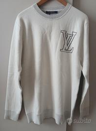 Maglione L In Cotone Girocollo Louıs Vuitton LV