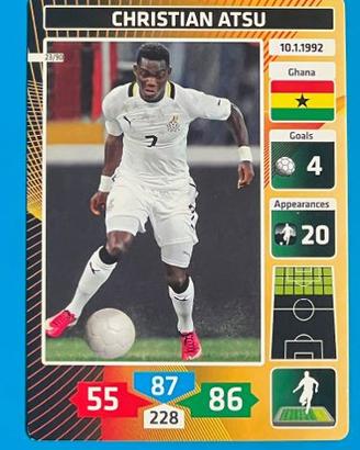 CHRISTIAN ATSU 23 Panini Fußball Stars 2014 Card