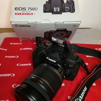 CANON 750D, WIFI, 24mp, pochi scatti +18-55 IS STM