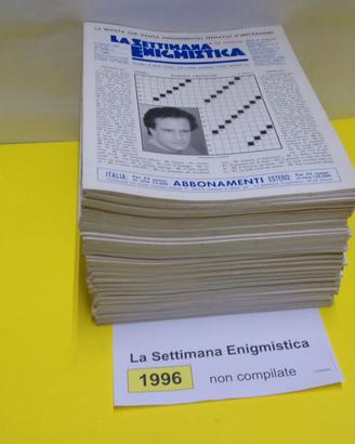 LA SETTIMANA ENIGMISTICA, anno 1996, NON compilati