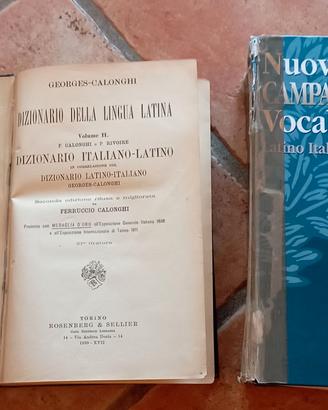 Dizionari latino-italiano e italo-latino.