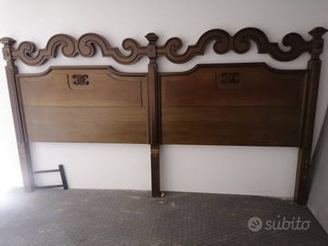 Testiera letto in legno