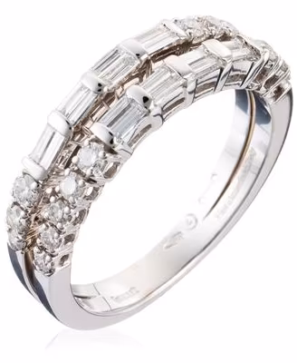 Anello Damiani Oro Bianco 18Kt Diamanti Originale
