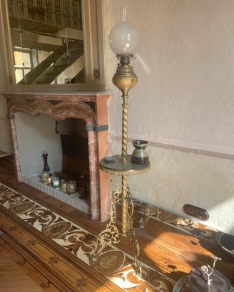 Rara lampada da terra a petrolio fine 800