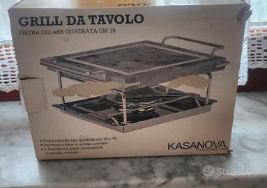 Grill da tavolo con 3 ricariche nuove