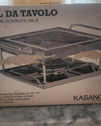 Grill da tavolo con 3 ricariche nuove