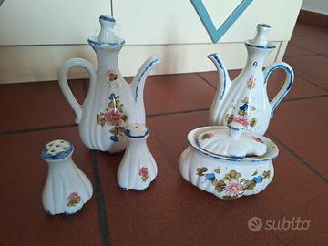 Set vintage olio/aceto/sale/pepe/zucchero
