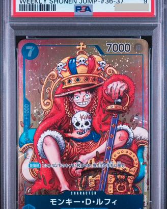 One Piece Luffy P‑043 Weekly Shonen Jump 2023 PSA9