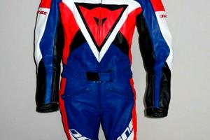 Tuta Moto Dainese in pelle Tg 42 Divisibile NUOVA!