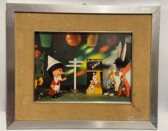 Quadro vintage Pinocchio anni 60/70