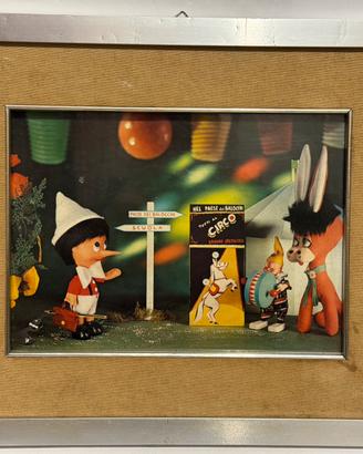 Quadro vintage Pinocchio anni 60/70