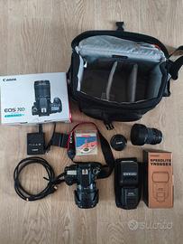 Canon 70D + 15-85mm + 50mm + Fisheye + Flash
