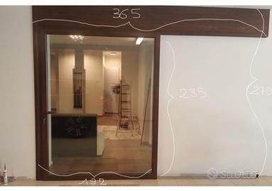 Porta scorrevole il Pvc noce scuro 