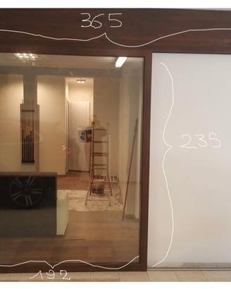Porta scorrevole il Pvc noce scuro 