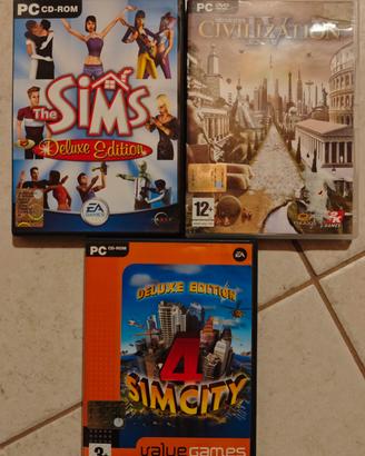 lotto di 3 Giochi pc