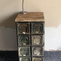 Cassettiera casse militari anni 40 industriale