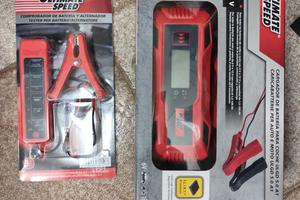 Caricabatterie 6v 12v +Tester Batteria 