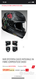CASCO SHOEI NXR DYSTOPIA taglia 61/62