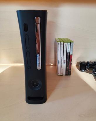 Xbox 360 Elite + HD 120GB (da riparare)+ 5 Giochi 