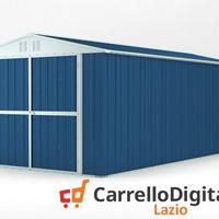 Box garage auto in Acciaio 327x611 19mq blu