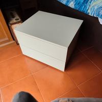 Coppia cassettiere comodini Ikea Malm bianco