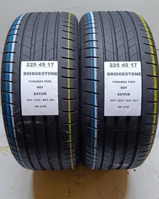 2 GOMME 225 45 17 BRIDGESTONE RIF4796
