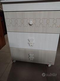 cassettiera con fasciatoio