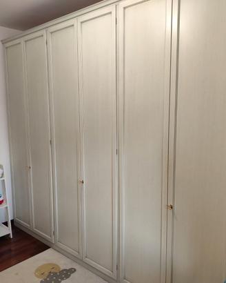 Armadio 6 ante Ballancin in legno laccato