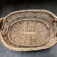 Set di 2 cesti grandi in rattan