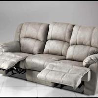 Divano 3 posti con 2 Recliner elettrici